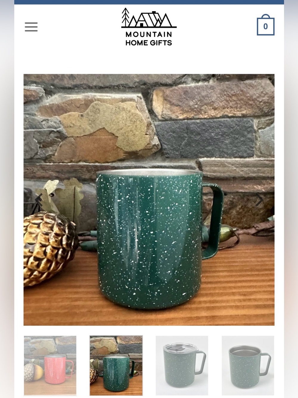 #3282**Starbucks Dark Green Speckled Travel Mug with Clear Lid - Picture 7 of 17